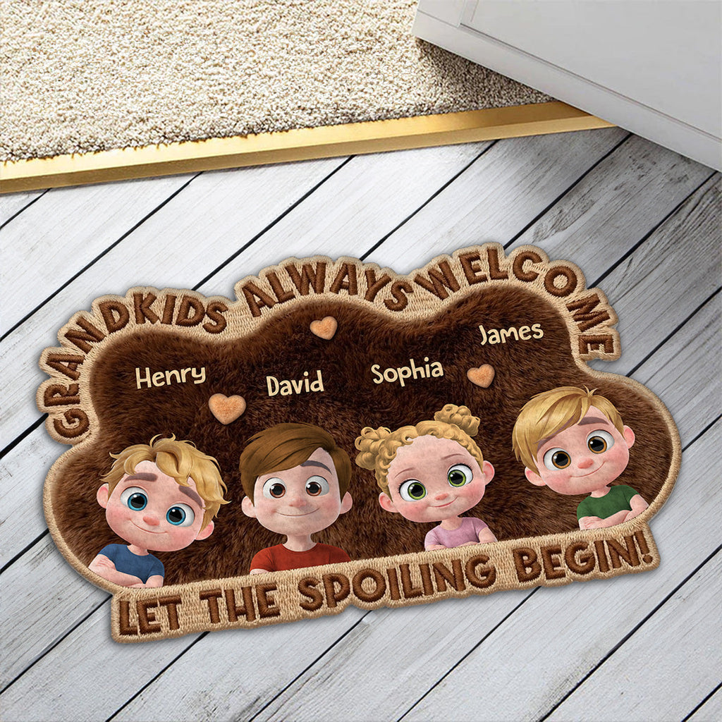 Spoiled Here - Personalized Doormat