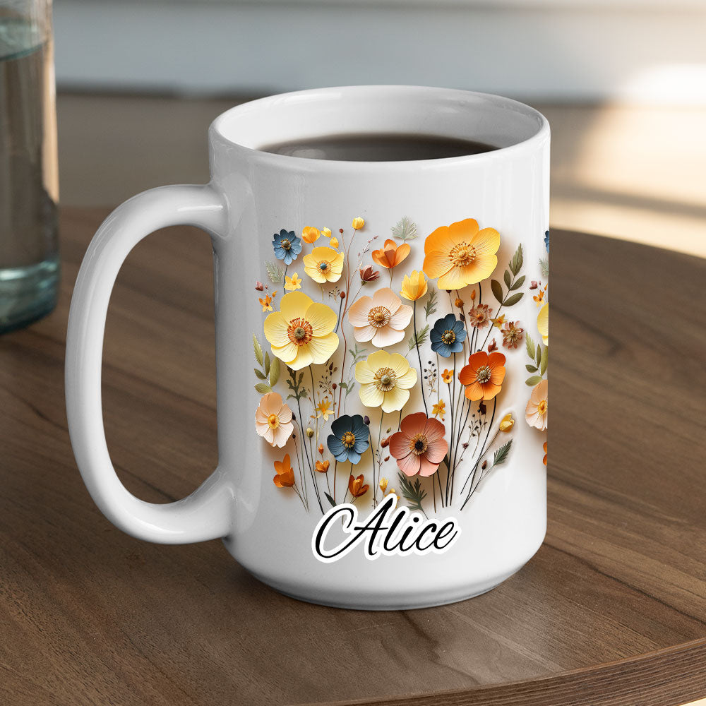 Custom Best Friend, Christmas & Birthday Friendship Keepsake Gift • Flower Girl - Personalized Coffee Mug