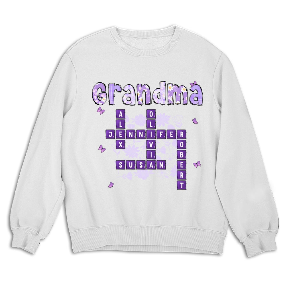 Custom Mother's Day Gift for Mom & Grandma • Love Being Gigi Crossword - Personalized Shirt