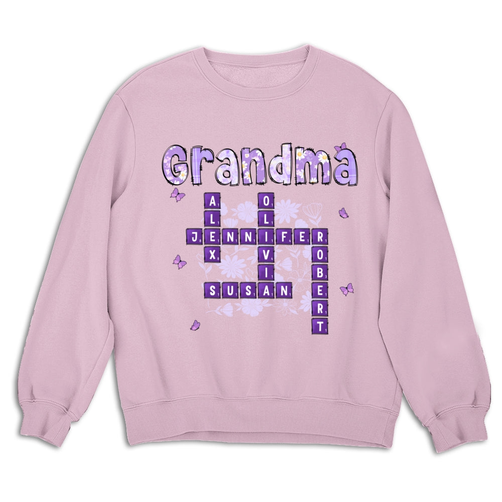 Custom Mother's Day Gift for Mom & Grandma • Love Being Gigi Crossword - Personalized Shirt