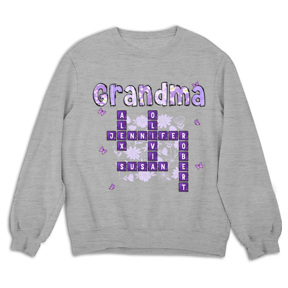Custom Mother's Day Gift for Mom & Grandma • Love Being Gigi Crossword - Personalized Shirt