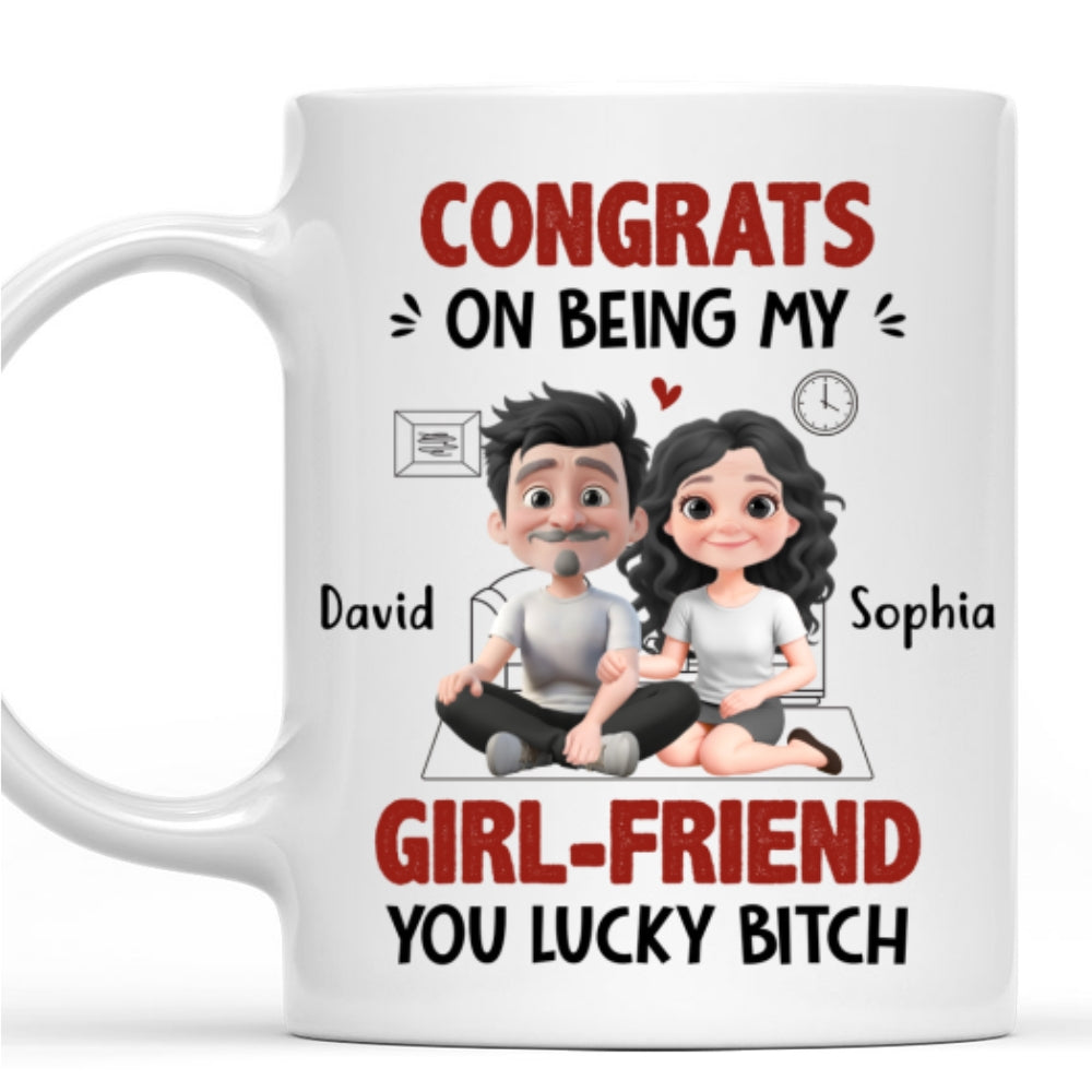 Custom Anniversary Keepsake Gifts For Couple • My Wife Won The Jackpot - Personalized Coffee Mug