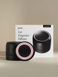 Pura Car Pro diffuser, Sweet Grace car fragrance, and packaging on a beige background