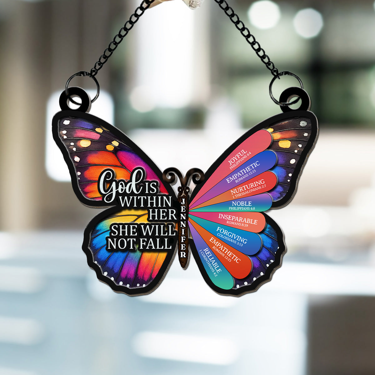 Custom Name Best Friend Hanging Decor, Friendship Birthday Gifts • God Says You Are - Personalized Suncatcher