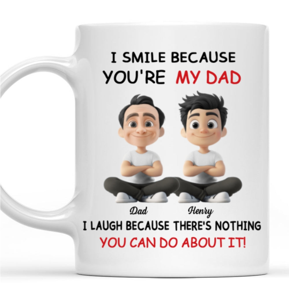 Custom Christmas & Birthday Gift for Dad • For Daddy - Personalized Coffee Mug