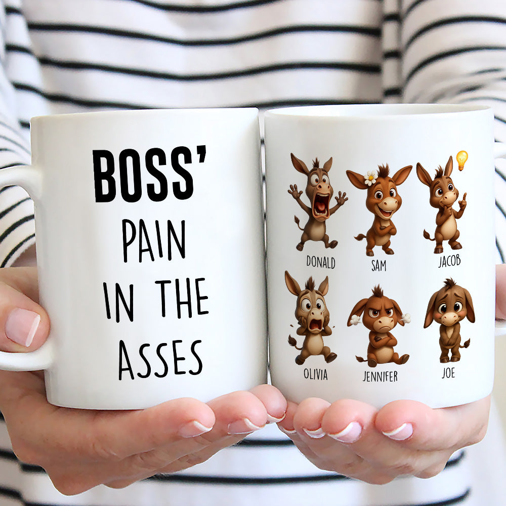 Custom Coworker, Christmas & Birthday Team Appreciation Gift • Boss Team Of Little Troubles - Personalized Coffee Mug
