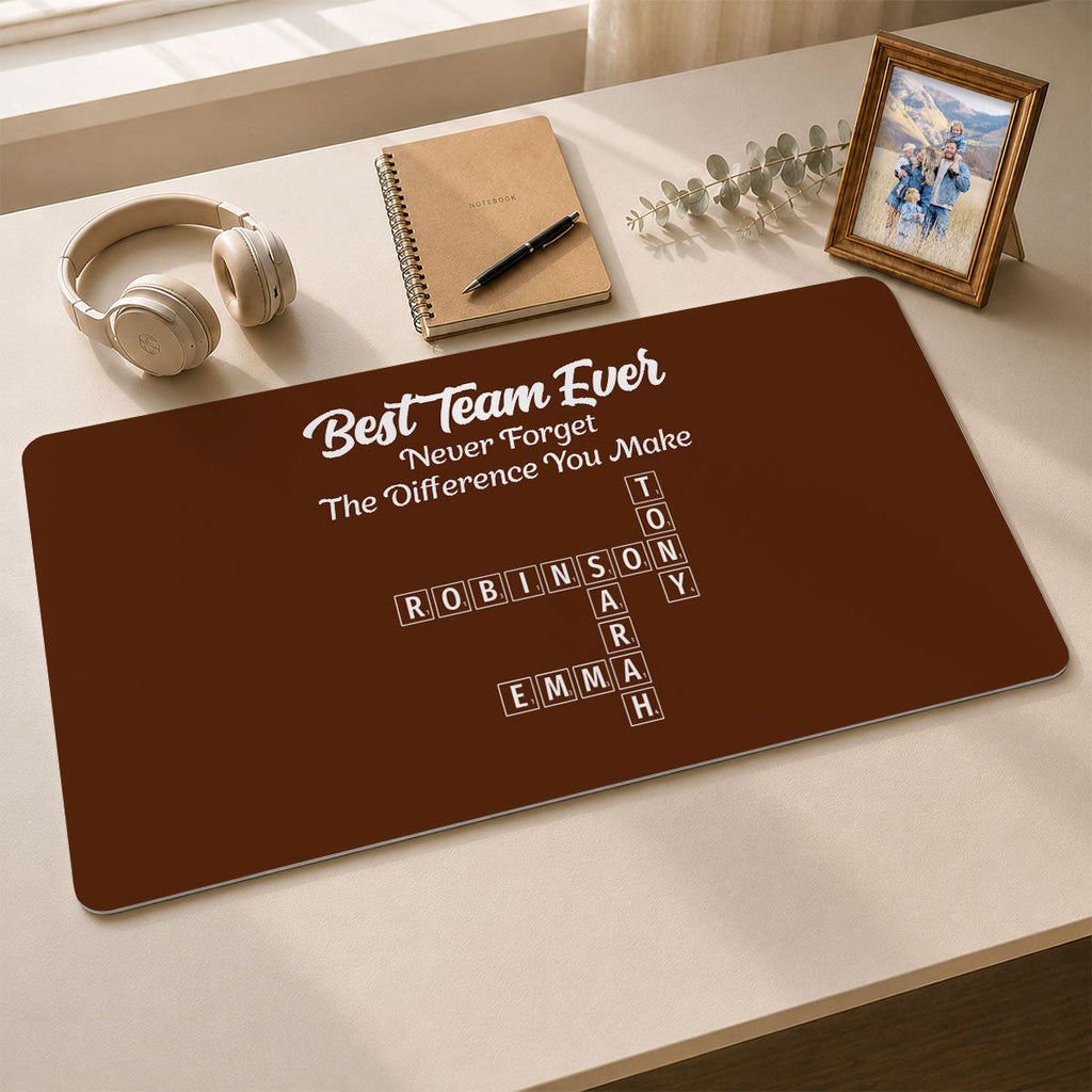 Best Team - Personalized Desk Mat