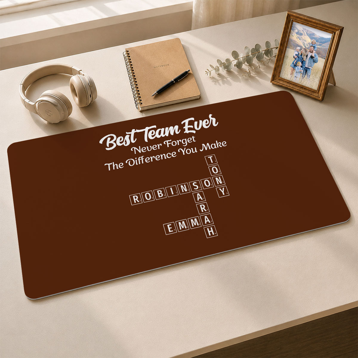 Best Team - Personalized Desk Mat