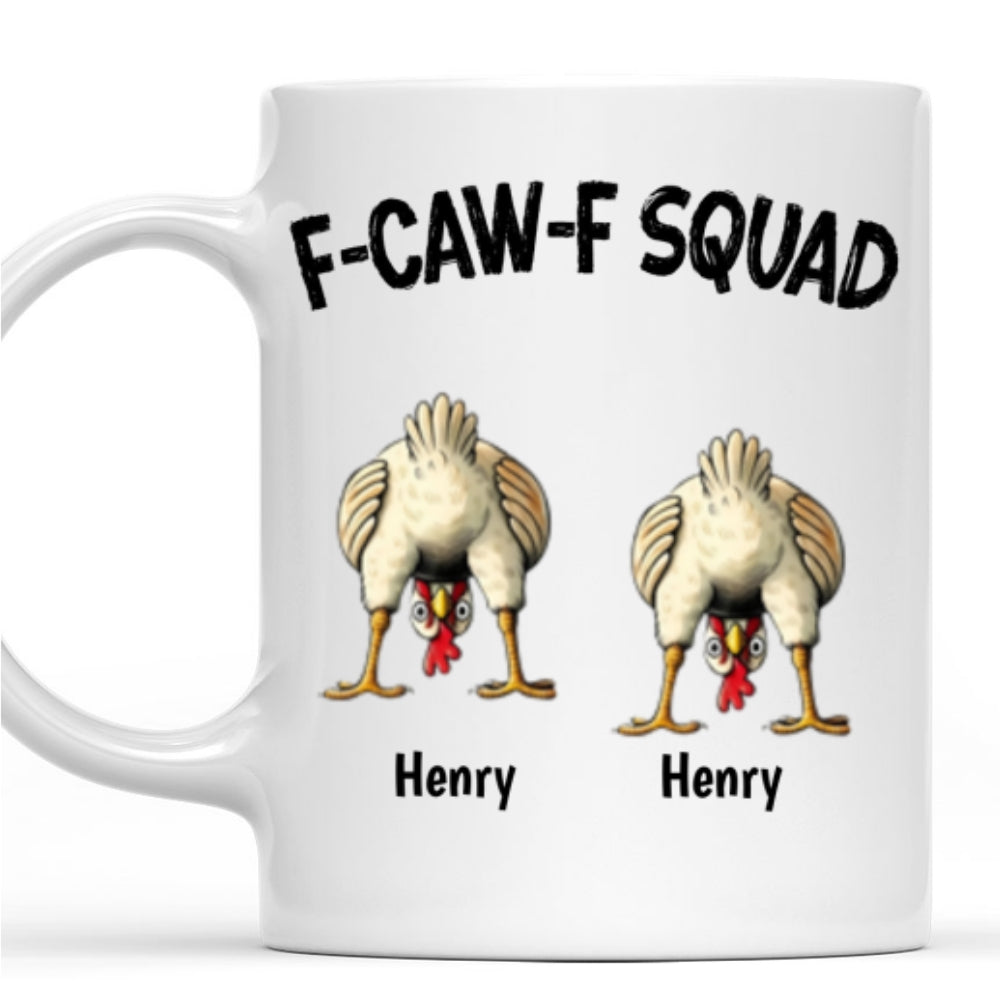 Custom Coworker, Christmas & Birthday Team Appreciation Gift • FCAWF Squad - Personalized Coffee Mug