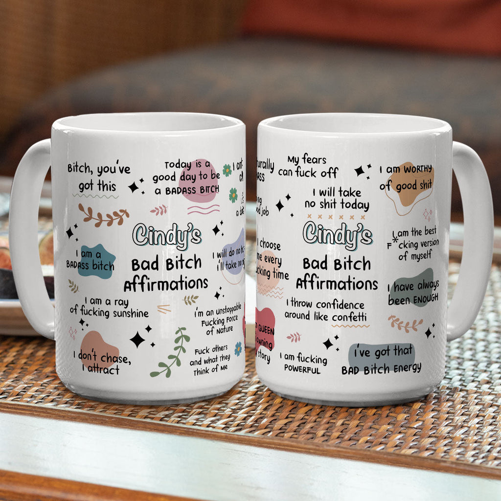 Custom Best Friend, Christmas & Birthday Friendship Keepsake Gift • Funny Affirmations - Personalized Coffee Mug