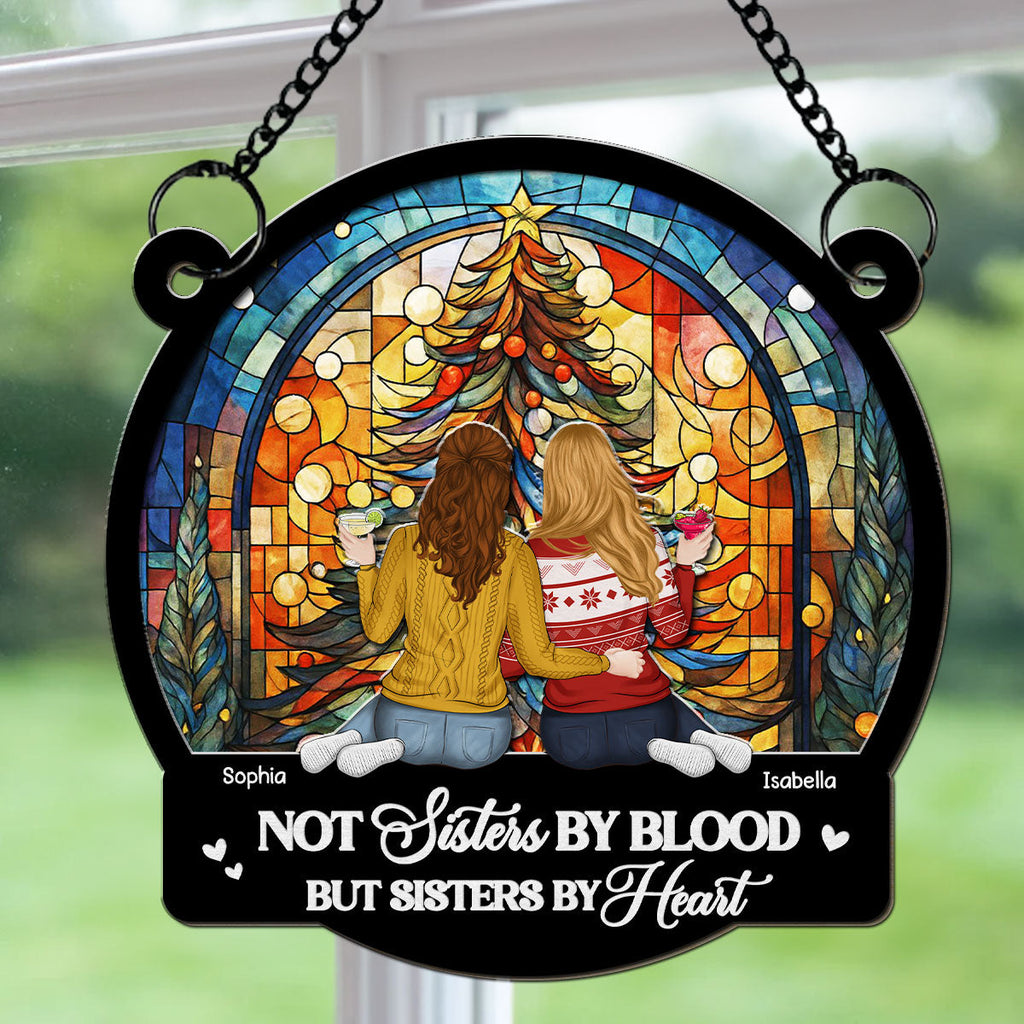Custom Christmas Hanging Decor, for Best Friend, Friendship Gifts • Warm Wishes From Your Bestie - Personalized Suncatcher