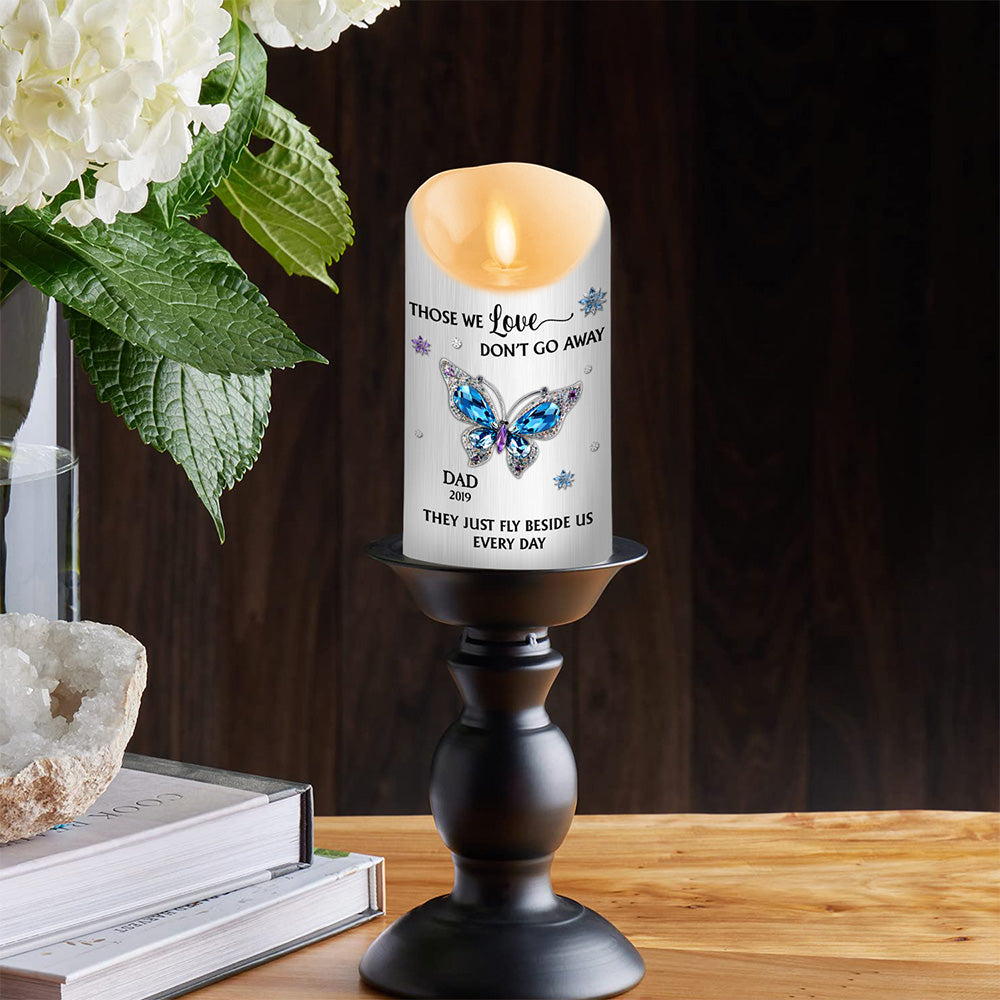 Those We Love Beside Us Every Day - Personalized LED Candle