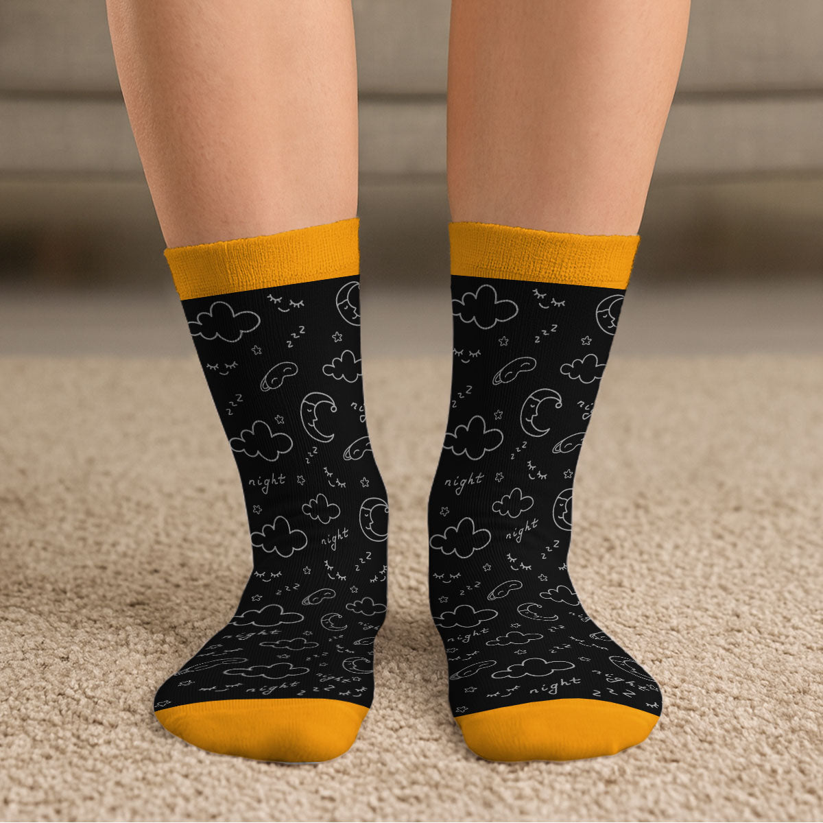 Custom Unique Footwear, Christmas Birthday Gift For Him & Her • I Am Just Resting My Eyes - Personalized Crew Socks