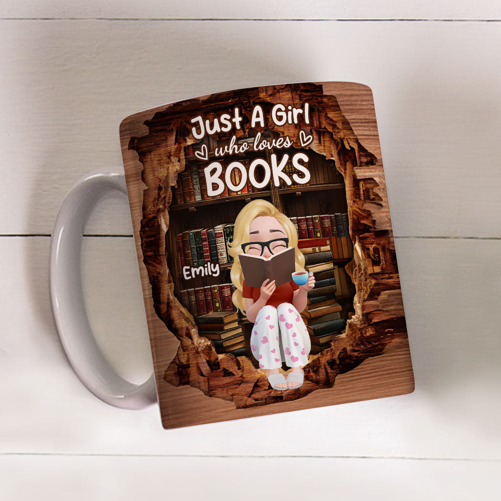 Custom Christmas & Birthday Keepsake Gift • Reading Is My Kind Of Therapy - Personalized Coffee Mug