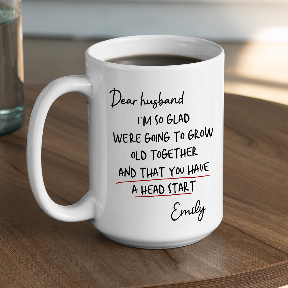 Custom Anniversary Keepsake Gifts For Couple • Grow Old Together - Personalized Coffee Mug
