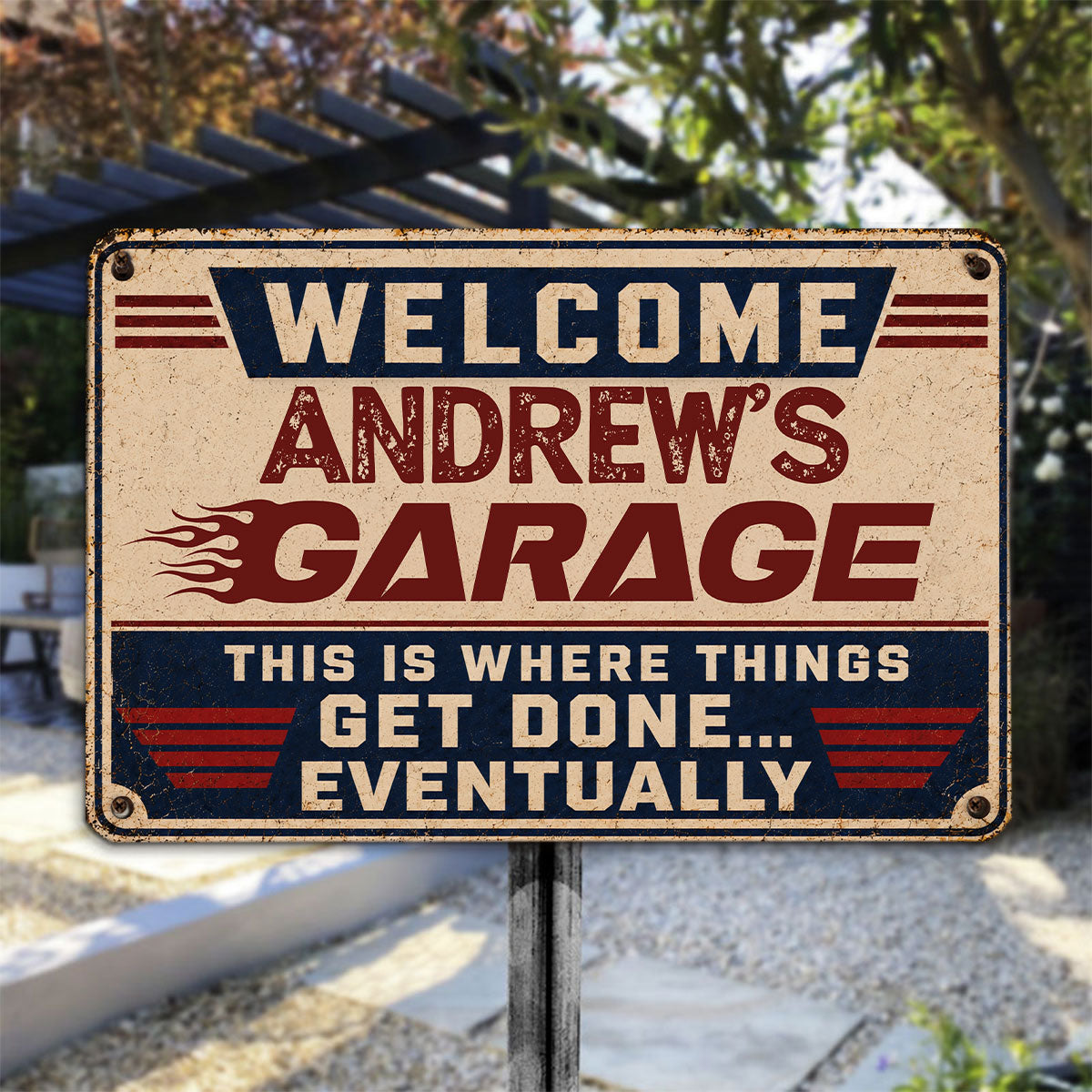 Custom Home & Wall Decor, Birthday & Christmas Gift • Making Magic Eventually Happens - Personalized Metal Sign