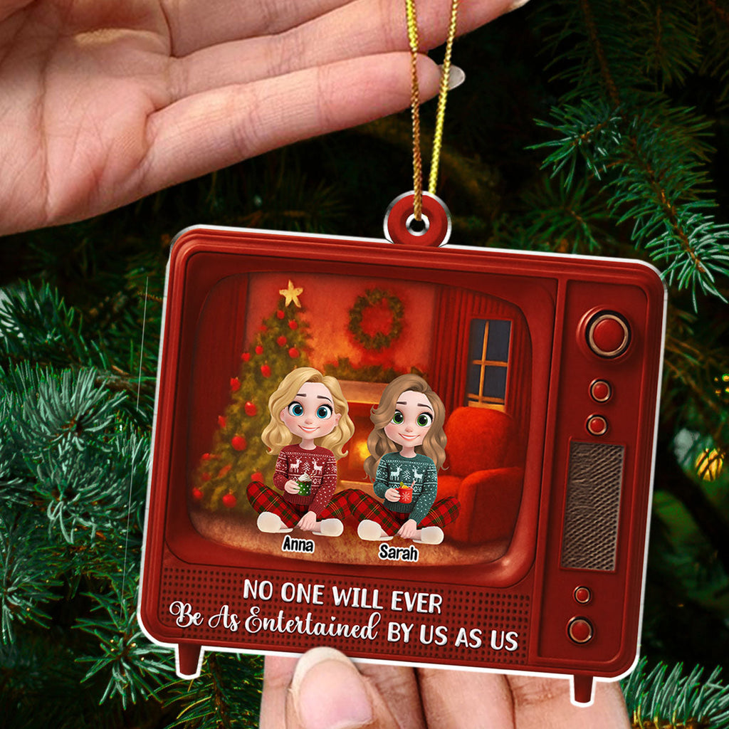 Custom Sister Christmas Ornament •  Jingle Bell Fabulous - Personalized Acrylic Ornament