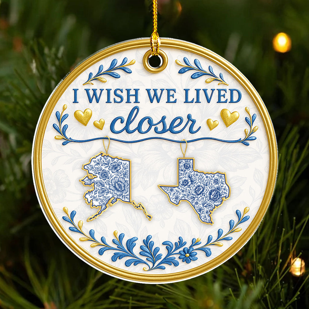 Custom Friendship Christmas Ornament, Best Friend Gift •  Congrats On Being My Besties - Personalized Acrylic Ornament