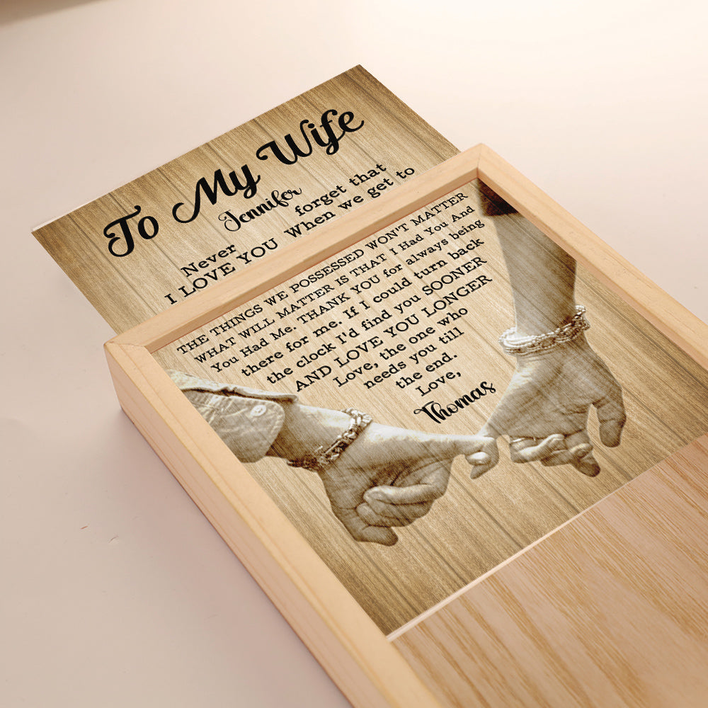 The One Who Needs You Till The End - Personalized Frame Light Box