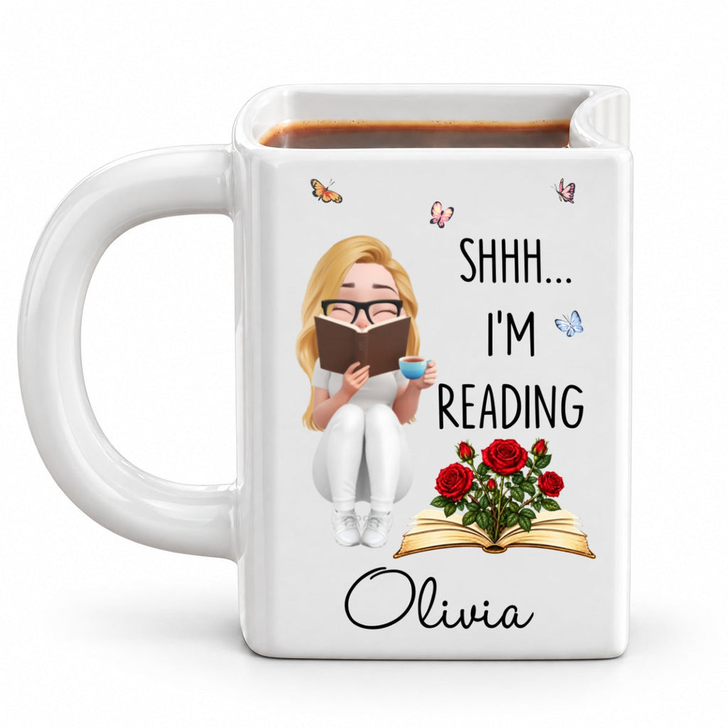 Custom Best Friend, Christmas & Birthday Friendship Keepsake Gift • Do Not - Personalized Book Shaped Mug