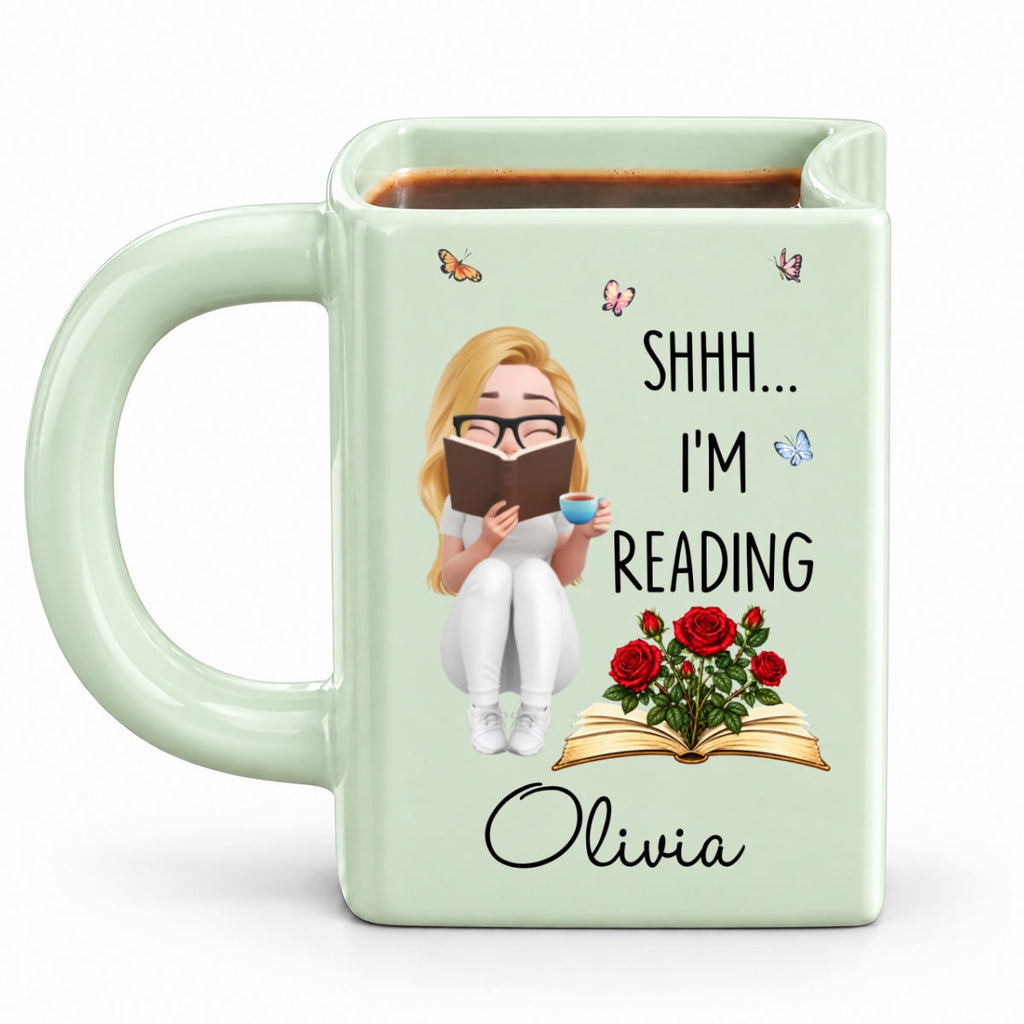 Custom Best Friend, Christmas & Birthday Friendship Keepsake Gift • Do Not - Personalized Book Shaped Mug