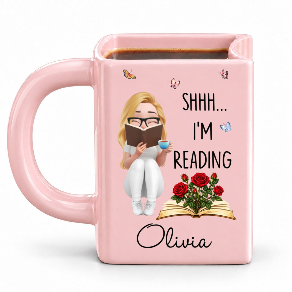 Custom Best Friend, Christmas & Birthday Friendship Keepsake Gift • Do Not - Personalized Book Shaped Mug