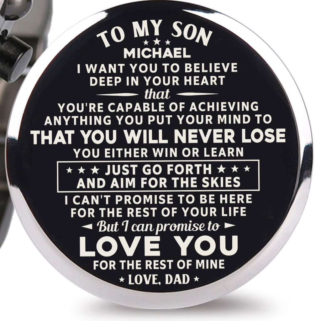 You Will Never Lose - Personalized Engraved Wooden Watches GQ026