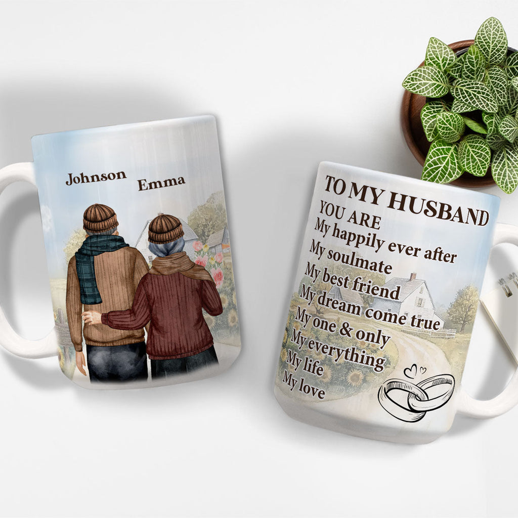 Custom Anniversary Keepsake Gifts For Couple • My Life And My Love - Personalized Coffee Mug