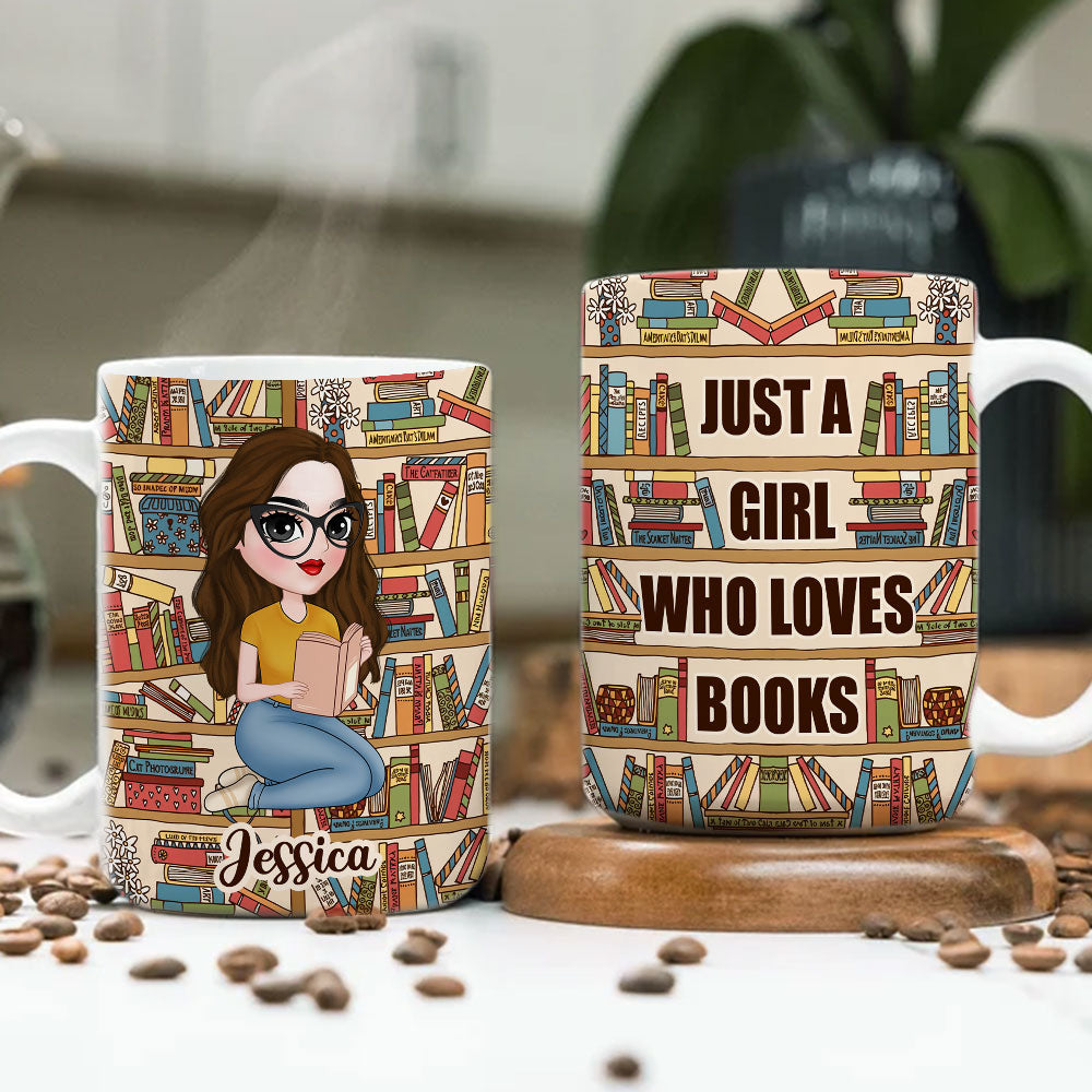 Custom Christmas & Birthday Keepsake Gift • Book Lover - Personalized Coffee Mug