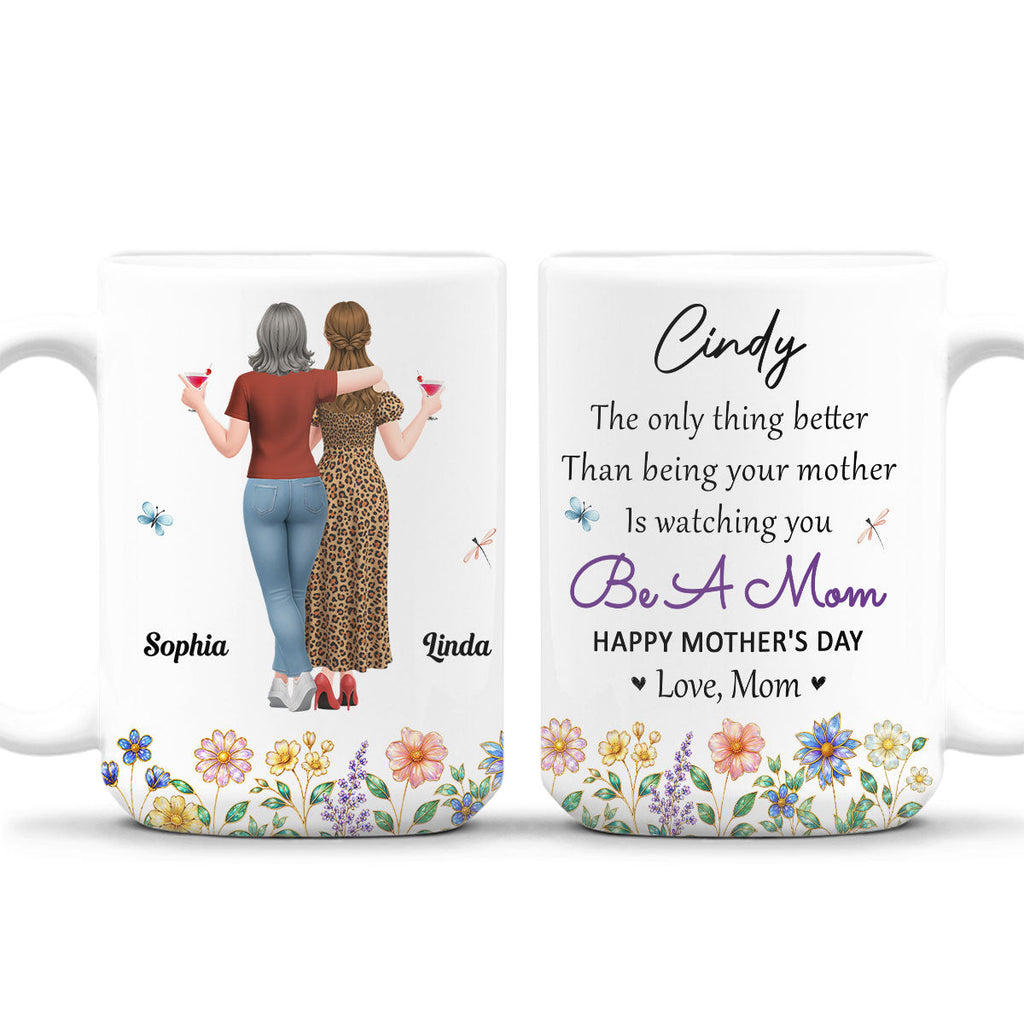 Custom Christmas & Birthday Keepsake Gift • Lovely Flower Daughter - Personalized Coffee Mug