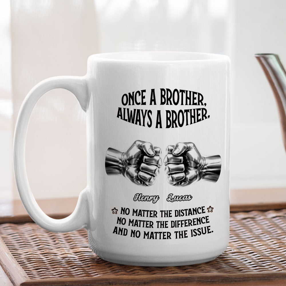 Custom Christmas & Birthday Gift For Brother • Always My Brother - Personalized Coffee Mug