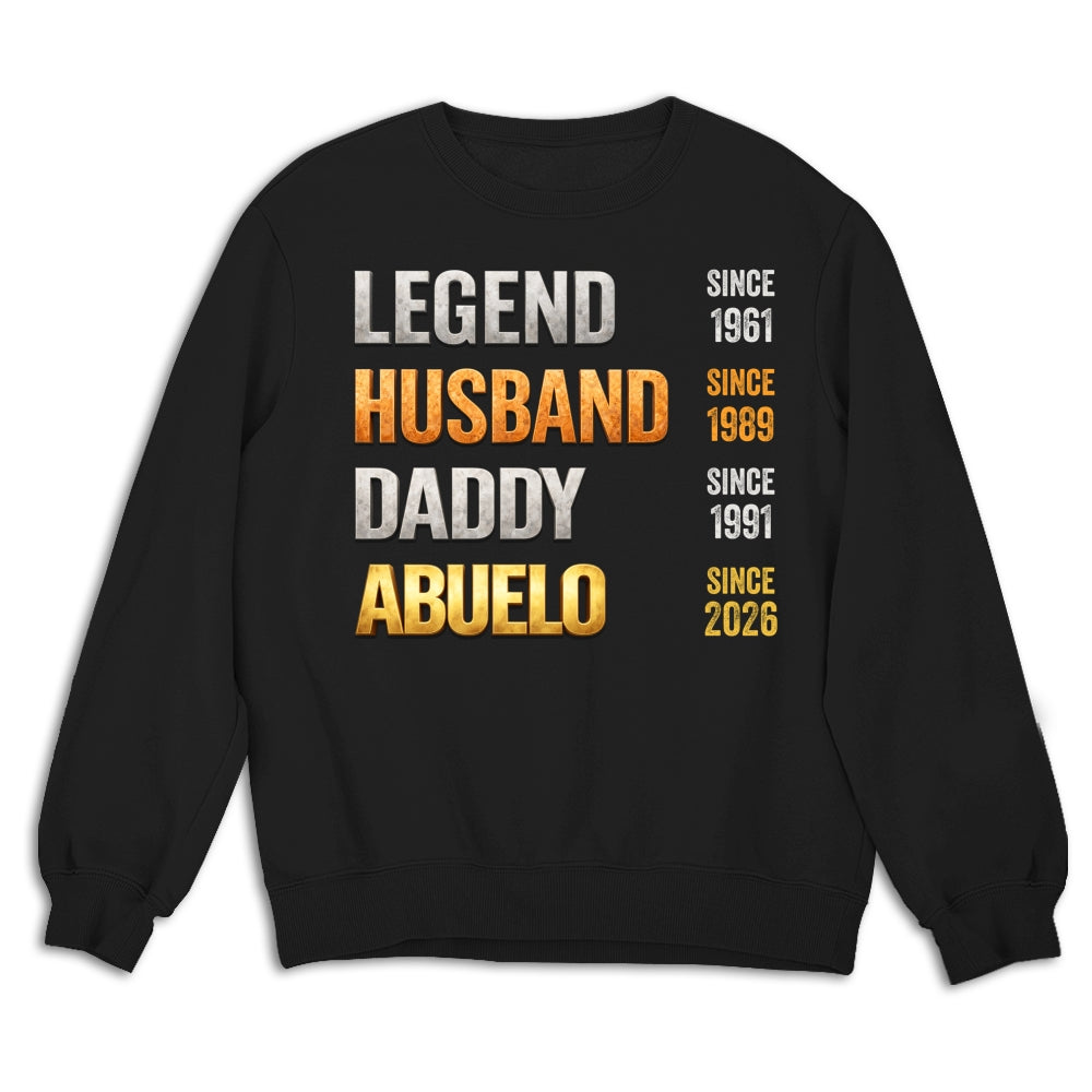 Custom Father's Day, Special Gift for Dad & Grandpa • Legendary Dad Metal Retro - Personalized 3D Effect Shirt