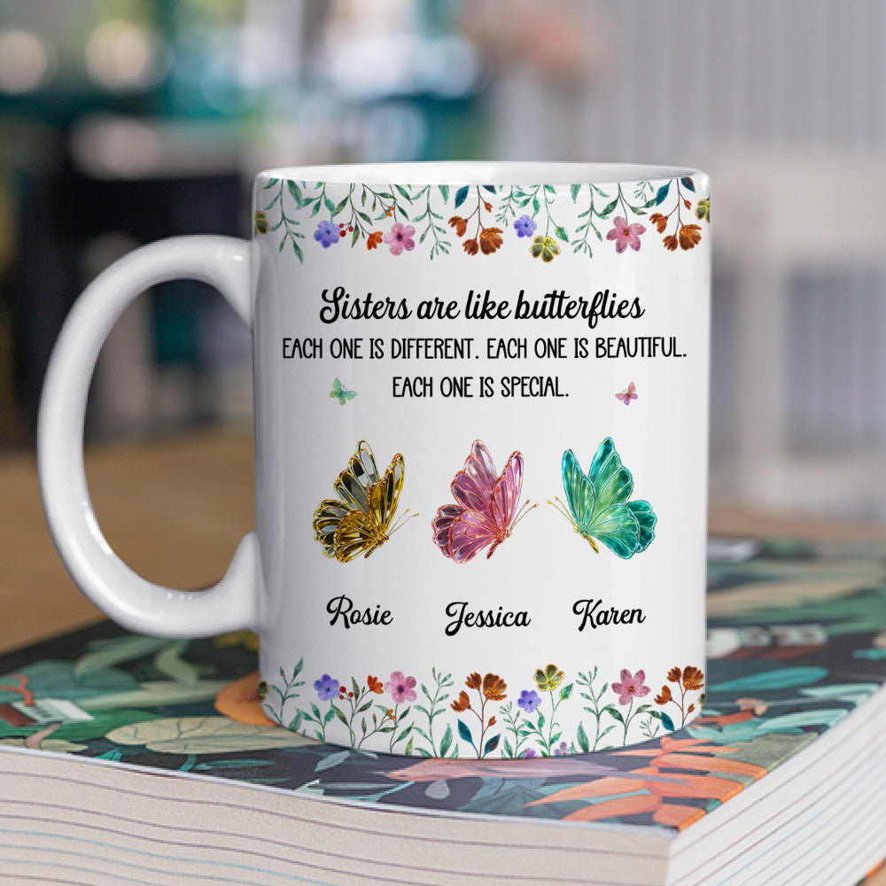 Custom Christmas & Birthday Gift For Sister • Festive Sister Love - Personalized Coffee Mug