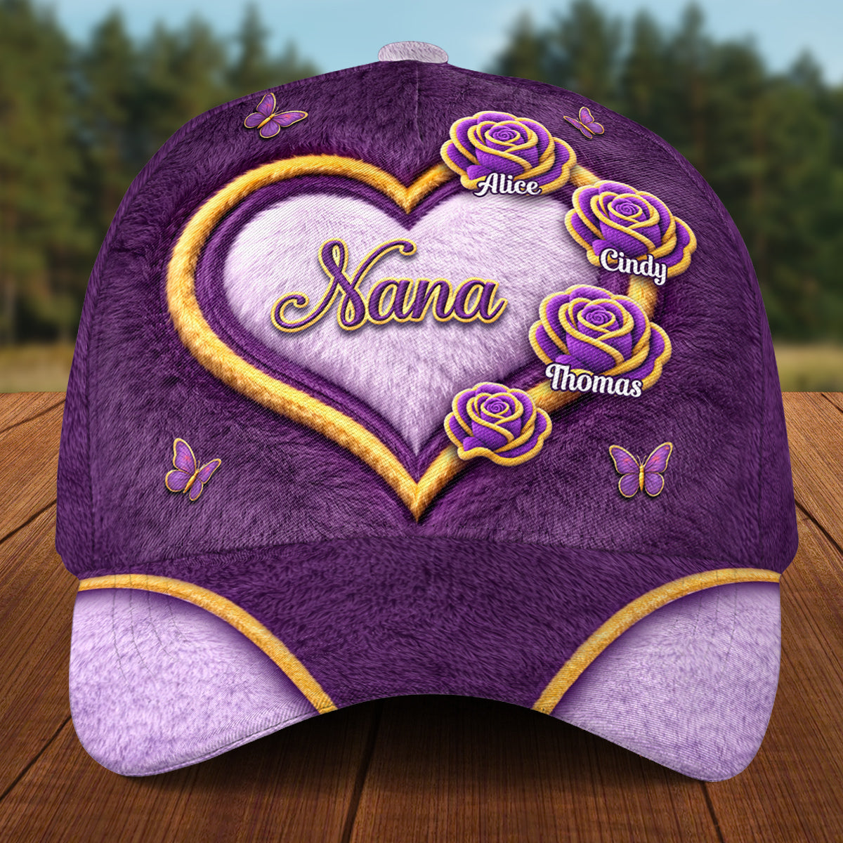 Grandma Flowers - Personalized Classic Cap