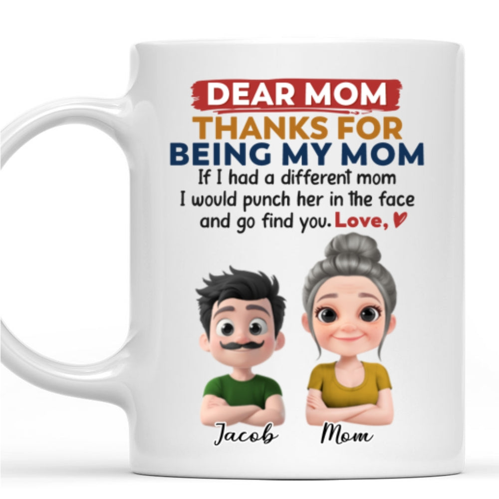 Custom Mother's Day Gift for Mom & Grandma • Punch For You Mom - Personalized Coffee Mug