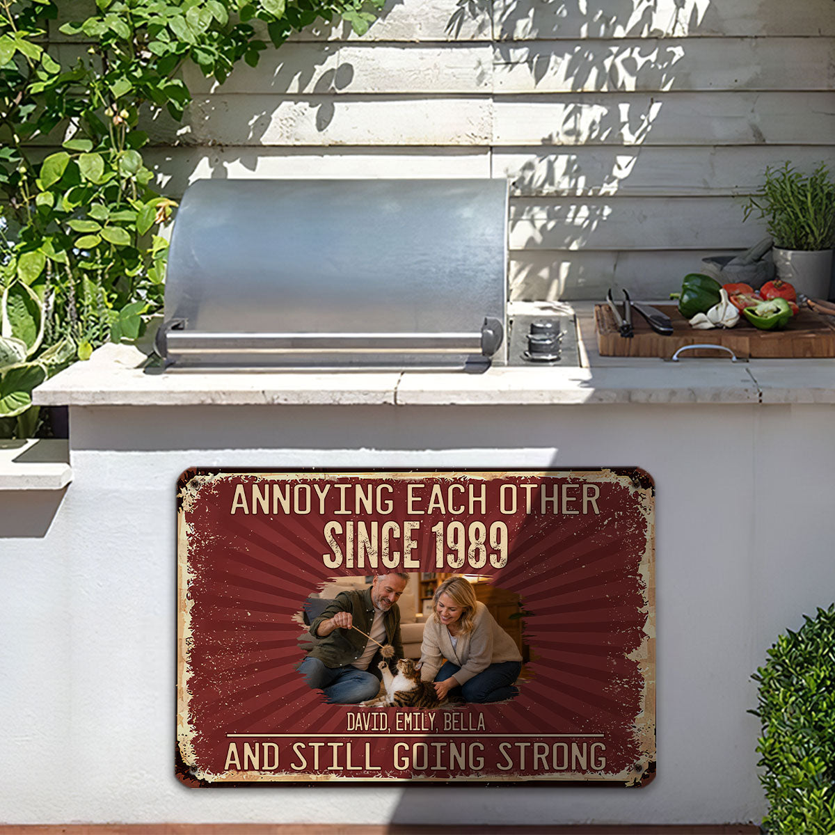 Custom Photo Home & Wall Decor, Birthday & Christmas Gift • Everlasting Love With Pet Photo - Personalized Metal Sign