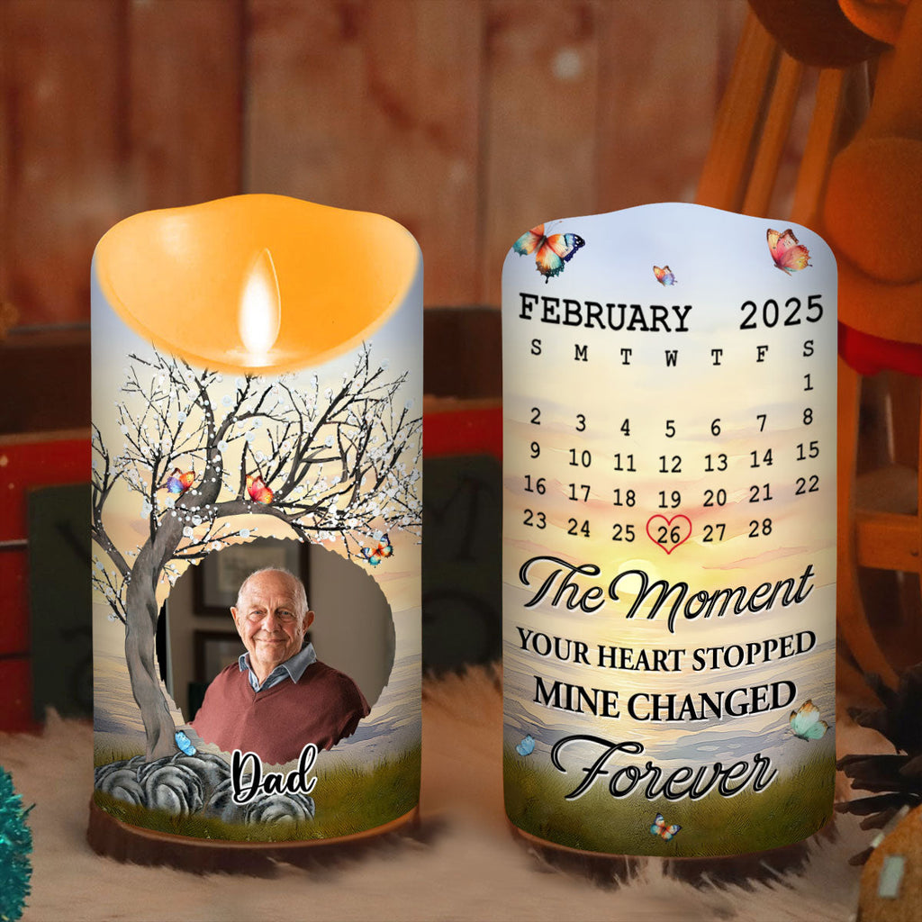 Mine Changed Forever - Personalized LED Candle