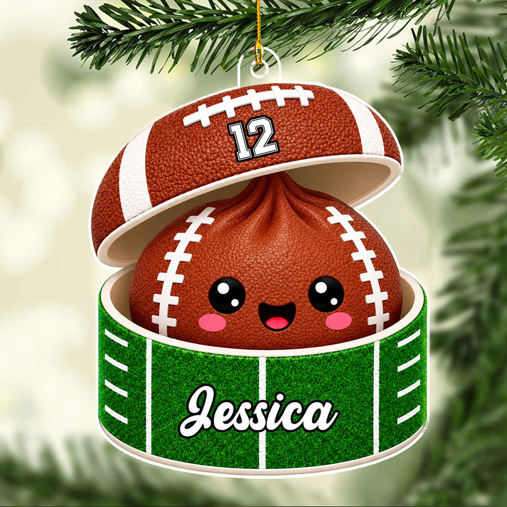 Custom Cute Gift For Kids 2026 Dumpling Squishy Hunter • A Squishy Christmas Full Joy - Personalized Acrylic Ornament