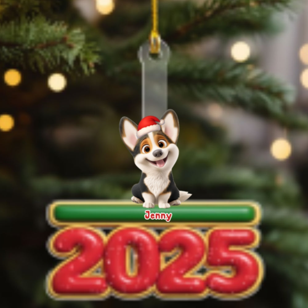 Custom Keepsake Christmas Ornament •  My Pet Is Here - Personalized Acrylic Ornament