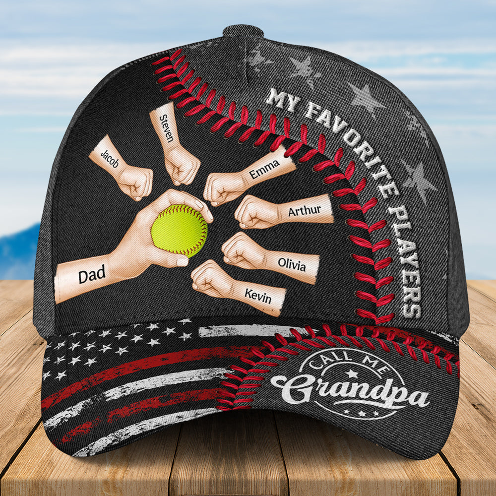 Baseball Love From My Favorite Player - Personalized Classic Cap