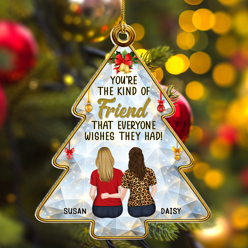 Custom Friendship Christmas Ornament, Best Friend Gift •  Our Friendship Story - Personalized Acrylic Ornament