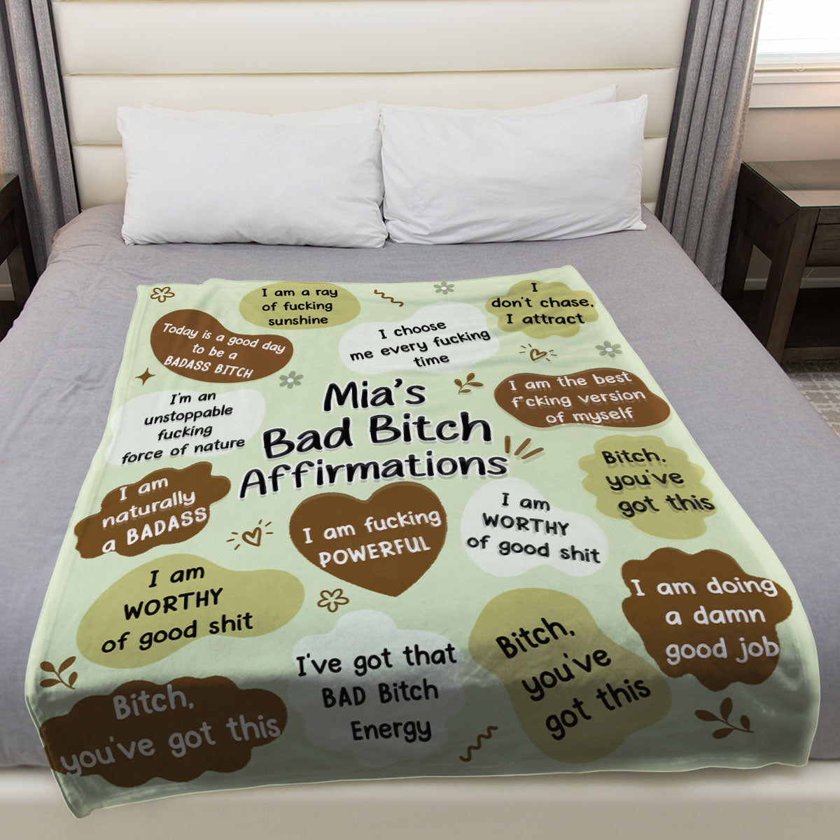 Today Is A Good Day - Personalized Fleece Blanket