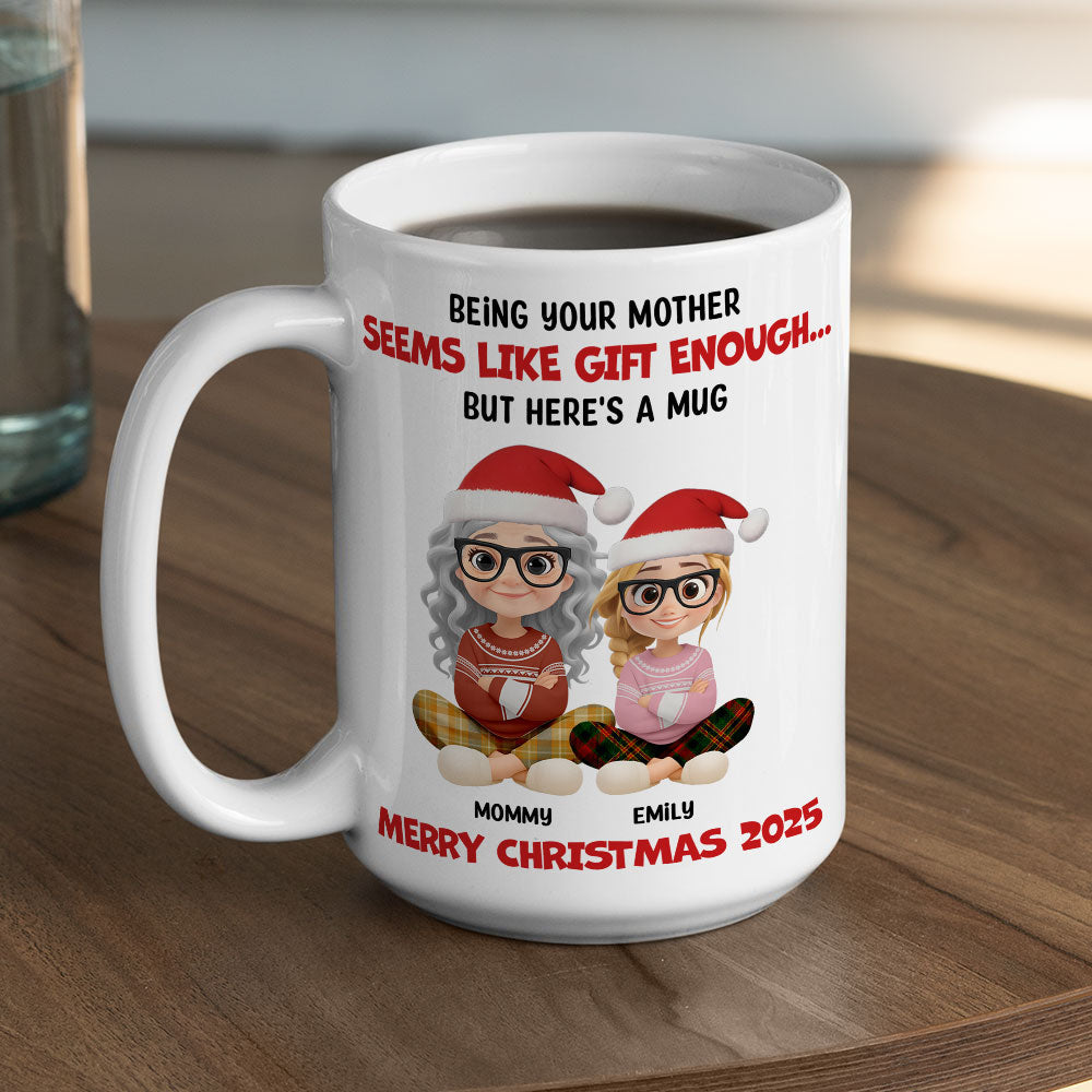 Custom Christmas & Birthday Keepsake Gift • Here Is A Mug For You - Personalized Coffee Mug