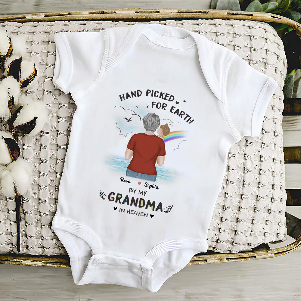 Hand Picked For Earth By - Personalized Baby Onesie