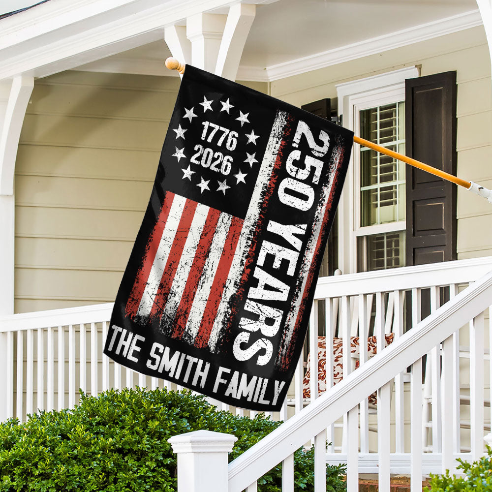 Liberty Lives In Our Home - Personalized Flag