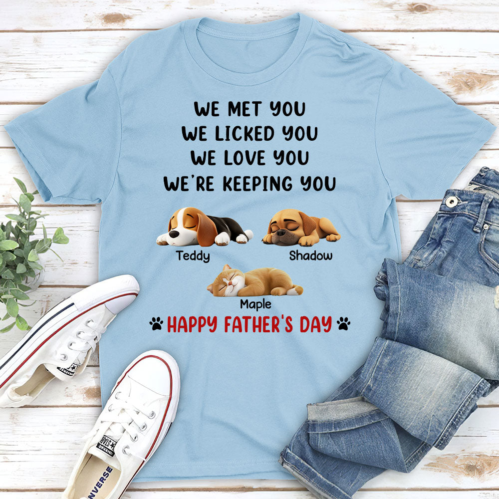 Custom Christmas & Birthday Keepsake Gift • White Ver We Licked And Love You Ver Pet - Personalized Shirt