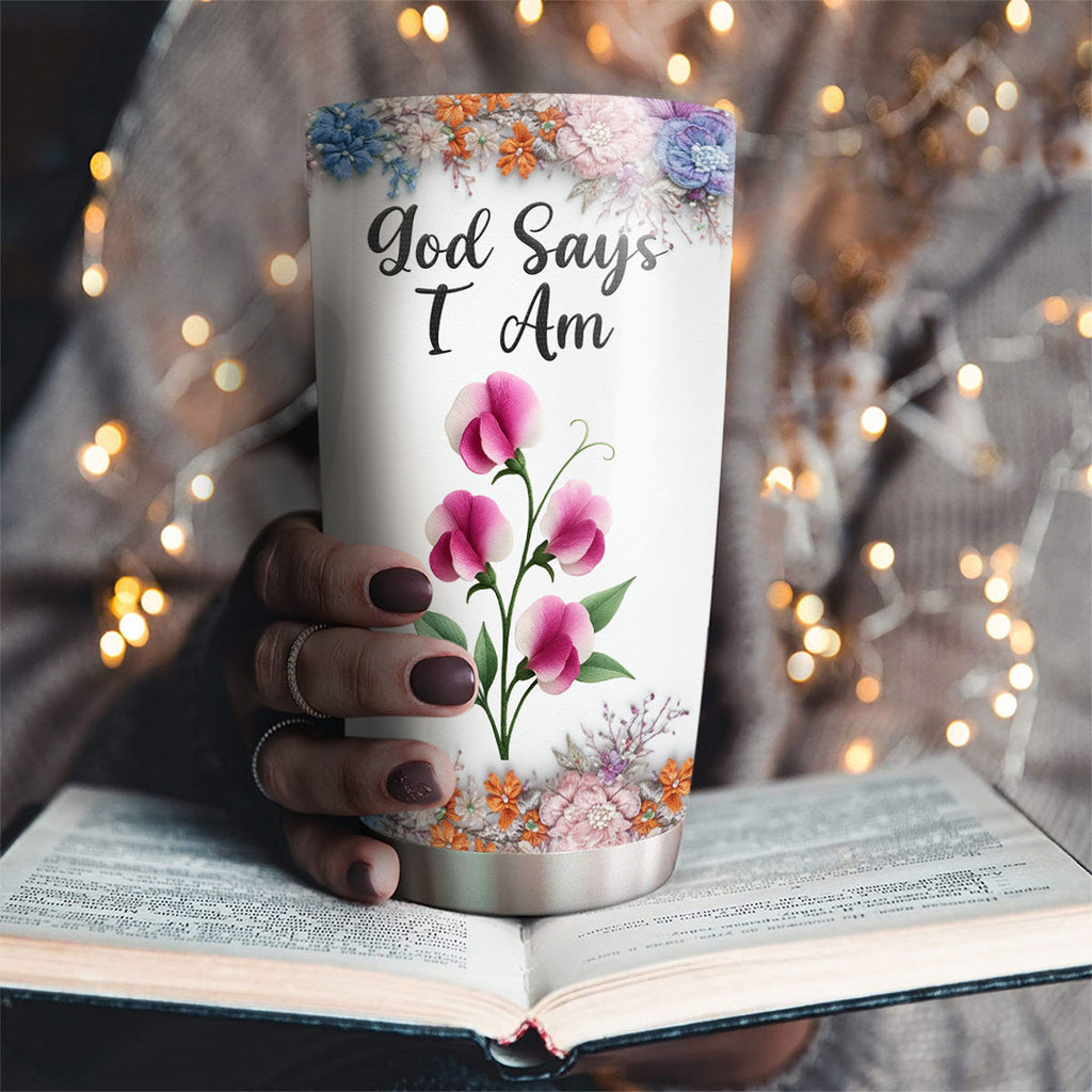 Custom Christmas Birthday Gifts For Granddaughter, Daughter • Words Of Promise - Personalized Tumbler