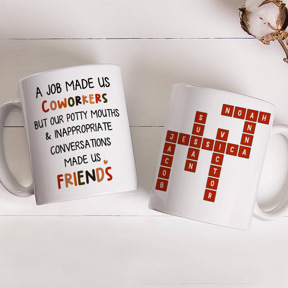 Custom Coworker, Christmas & Birthday Team Appreciation Gift • Office Friendship - Personalized Coffee Mug