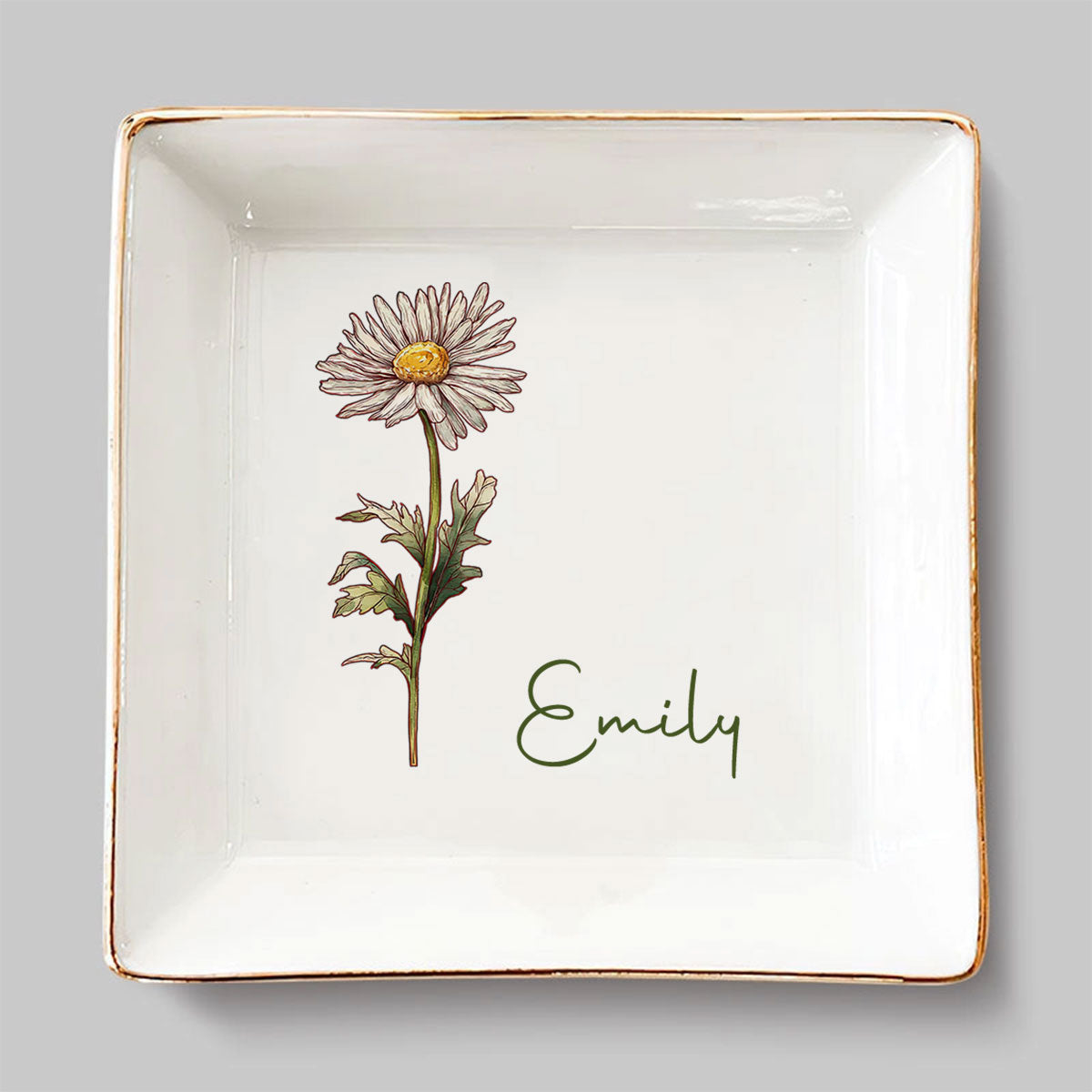 Custom Bestie Trinket Dish, Birthday Christmas Gift For Best Friend • You Are My Sunshine On A Cloudy Day- Personalized Jewelry Dish