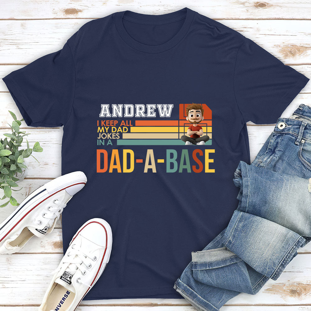 Custom Father's Day, Special Gift for Dad & Grandpa • Dad Jokes On File - Personalized Shirt